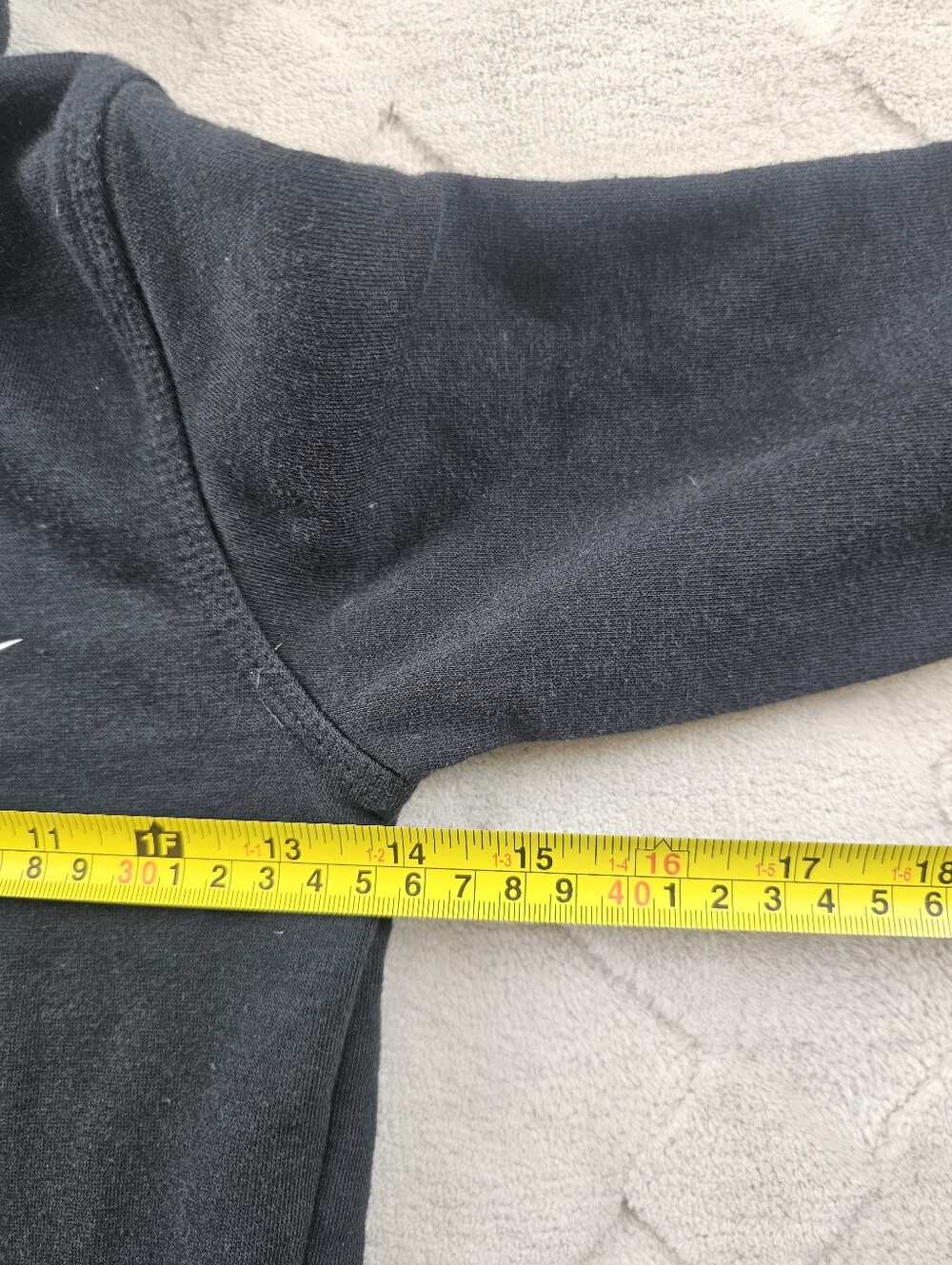 Nike Kids Hoodie Youth Size 6 ( Medium) Black with White Logo - Picture 5 of 8